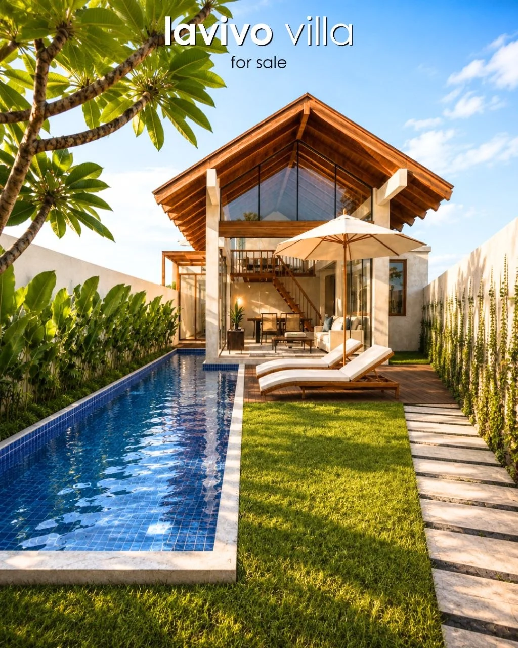 Lavivo Villa — oceanview villa in Pandawa, Uluwatu (artist impression)