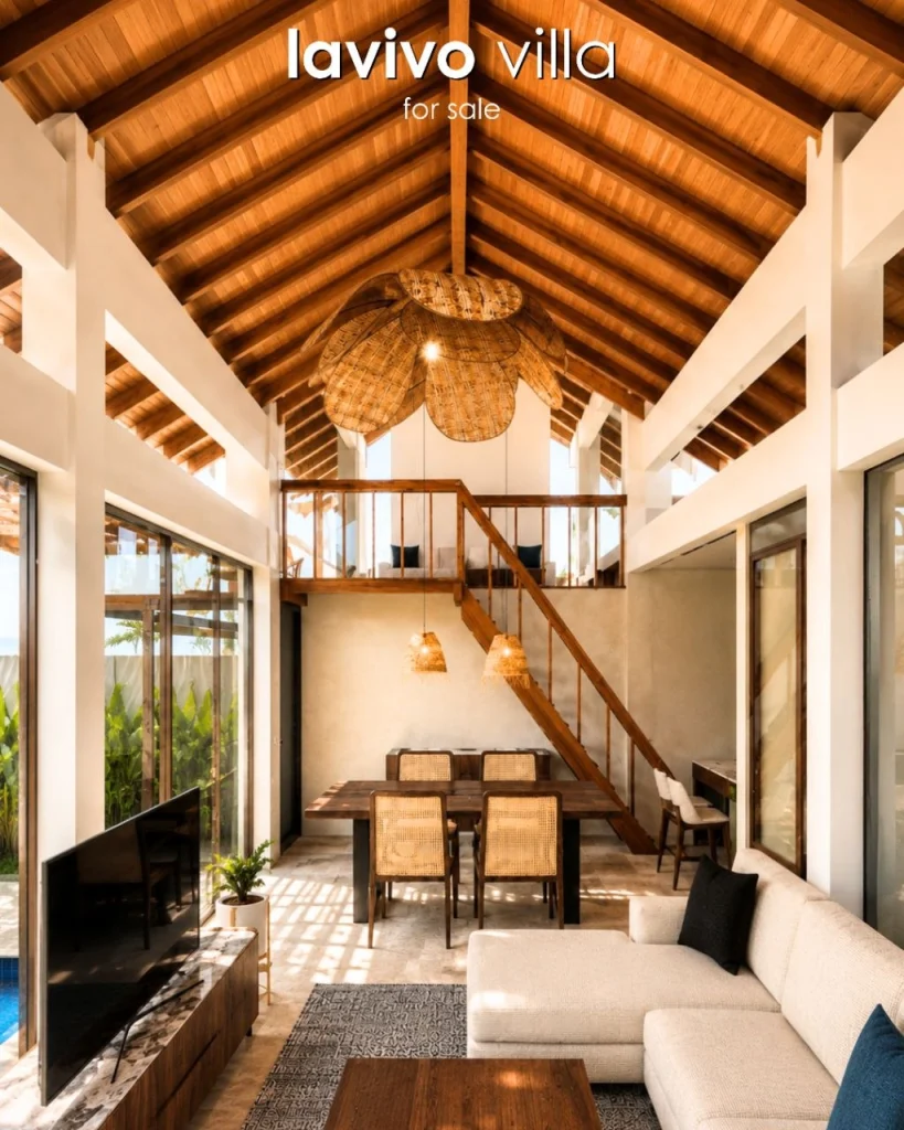 Lavivo Villa — Double-height living & dining (artist impression)