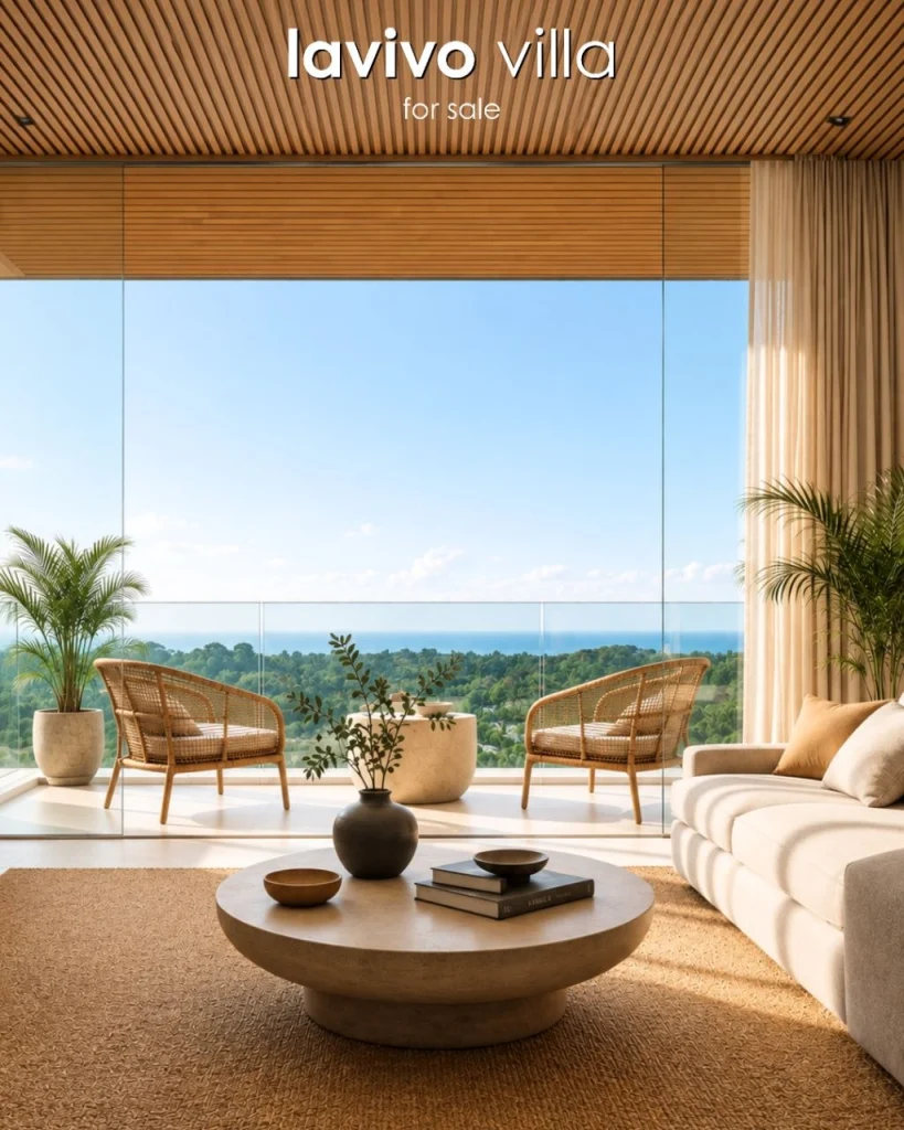 Lavivo Villa — Ocean-view lounge (artist impression)
